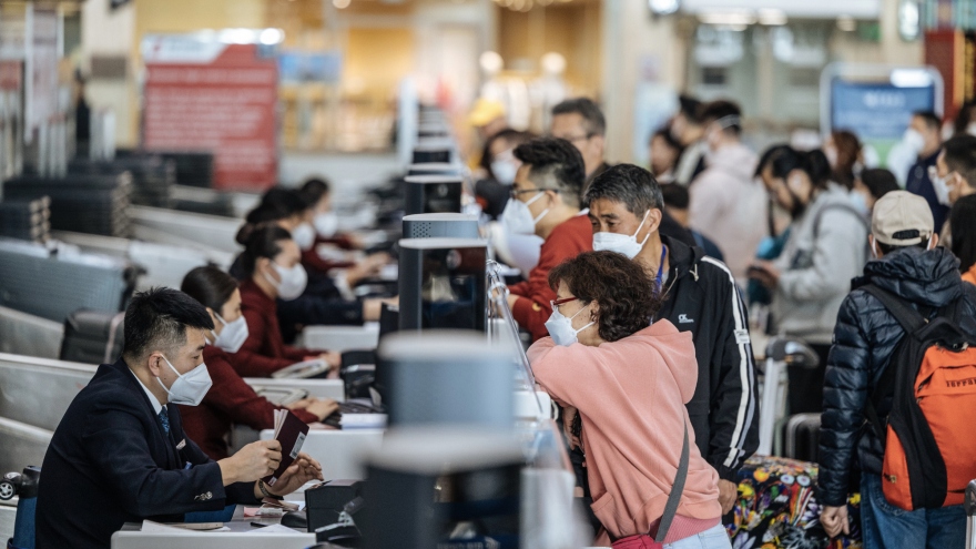 Lượng khách quốc tế của sân bay Thủ đô Bắc Kinh tăng 809% so với cùng kỳ tháng 1